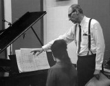 Arthur Roberst at the piano